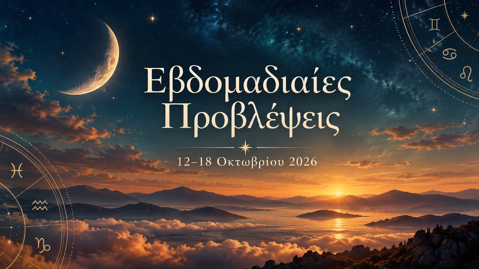 Εβδομαδιαίες προβλέψεις 12 – 18 Οκτωβρίου 2026 ανά δεκαήμερο